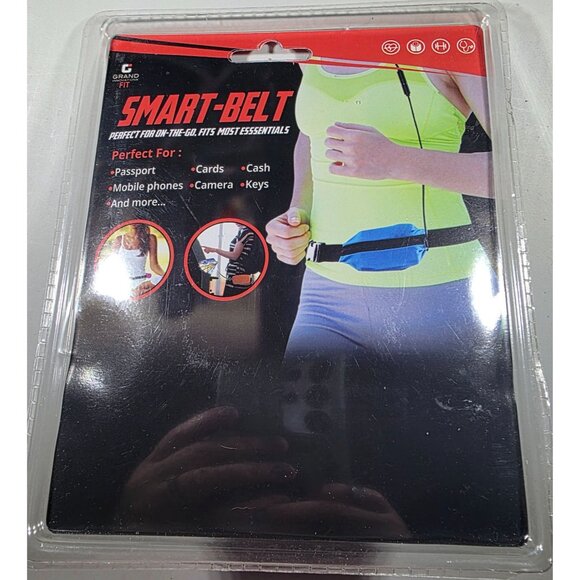 Smart-Belt Grand Fusion Expandable Waist Pack Running Cycling Travel Blue Black - Picture 2 of 3